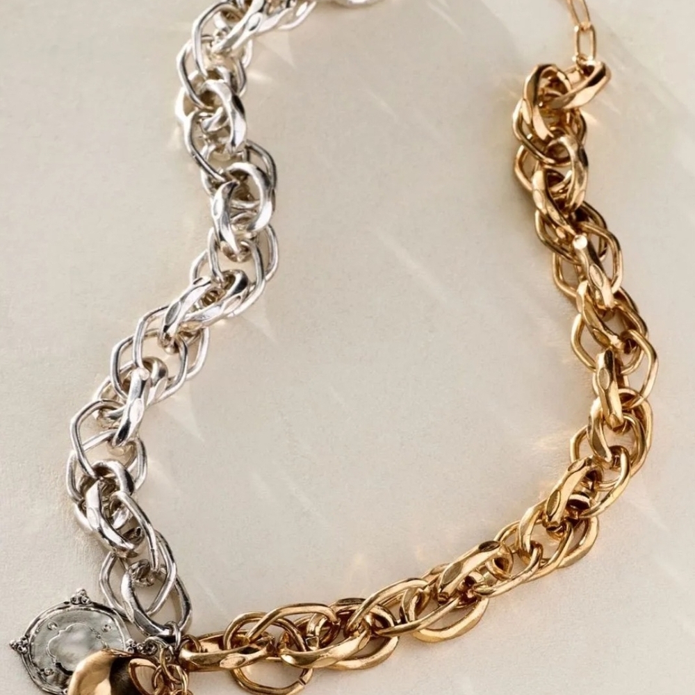 Free People Etta Chain Necklace NWOT - Picture 2 of 6